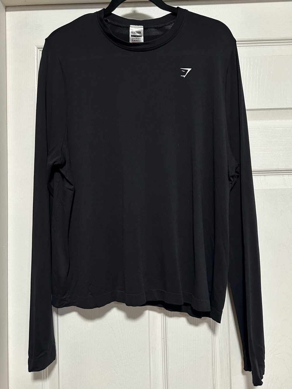 Gymshark Black Long Sleeve Workout Shirt Women's L
